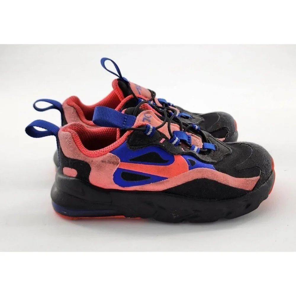 Nike Toddler Air Max 270 React TD Running Shoes CT1584-600 Toddler‎ Kids Size 8C